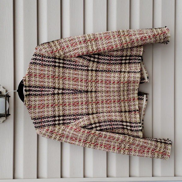 BURBERRY TWEED CHECK JACKET BLAZER - Picture 3 of 12